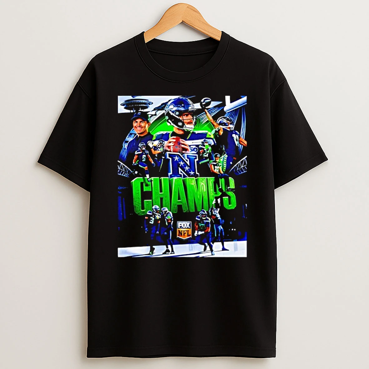 Seattle Seahawks Nfc 2025 Champions Defeat Los Angeles Rams T Shirt