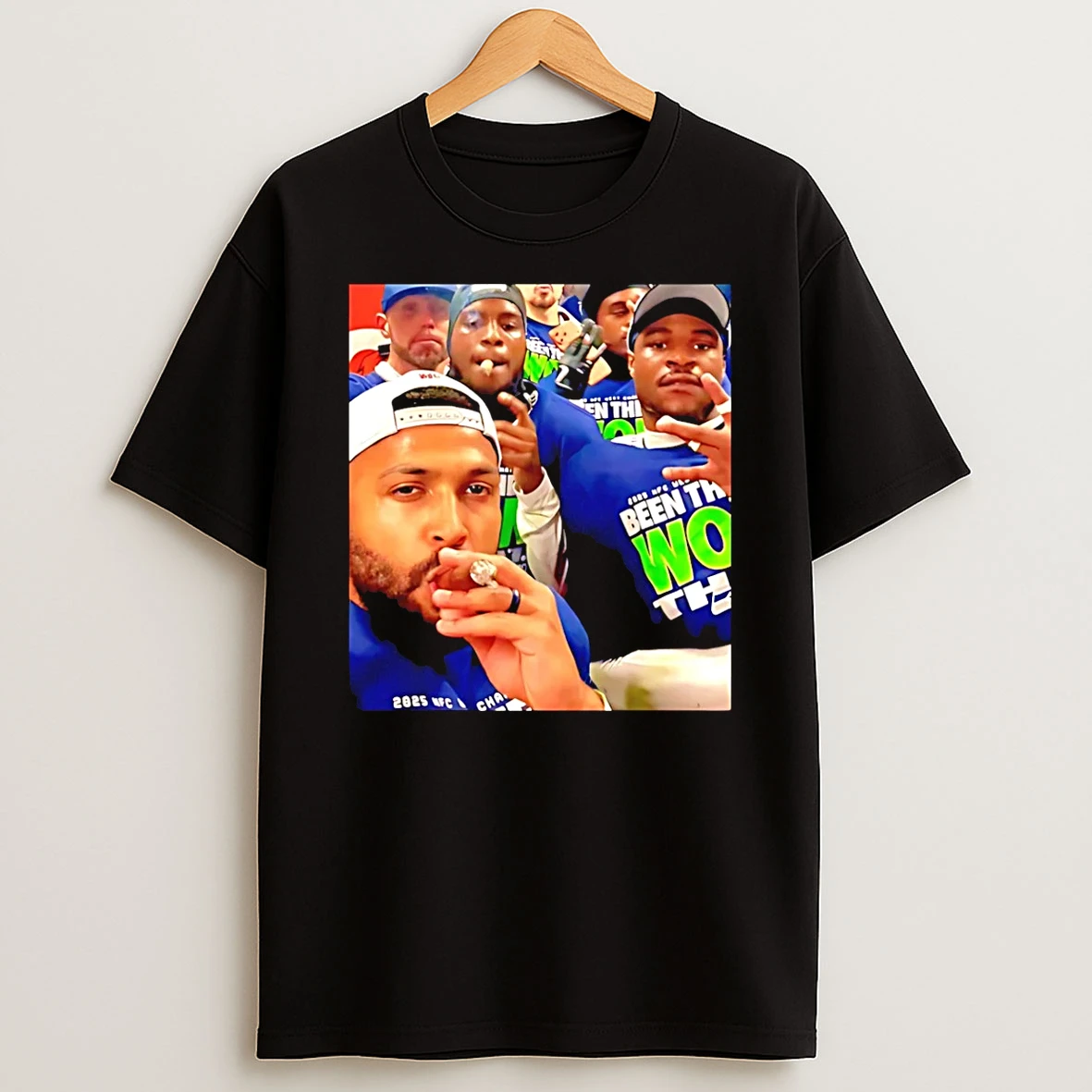 Seattle Seahawks Nfc West Champions 2025 Celebrate Victory Smoking T Shirt