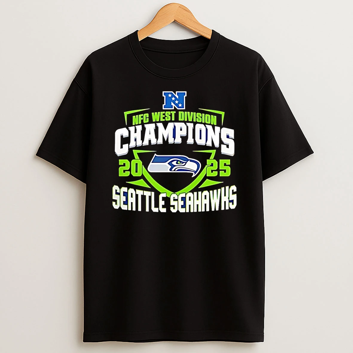 Seattle Seahawks Nfc West Champions 25 Logo T Shirt