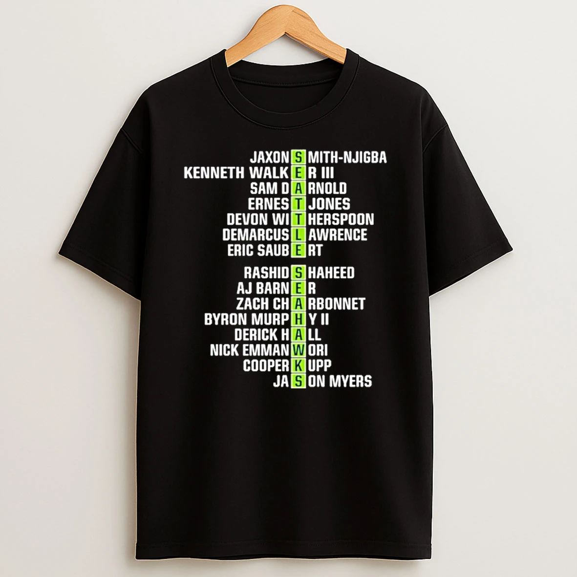Seattle Seahawks Nfc West Champs Football Team Players 2025 T Shirt