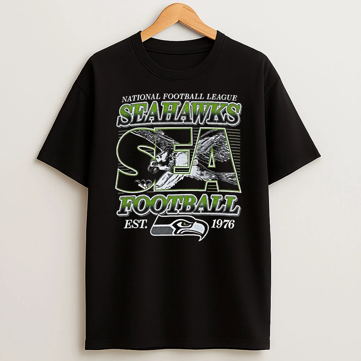Seattle Seahawks National Football League Rise Of The Hawks Est 1976 T Shirt