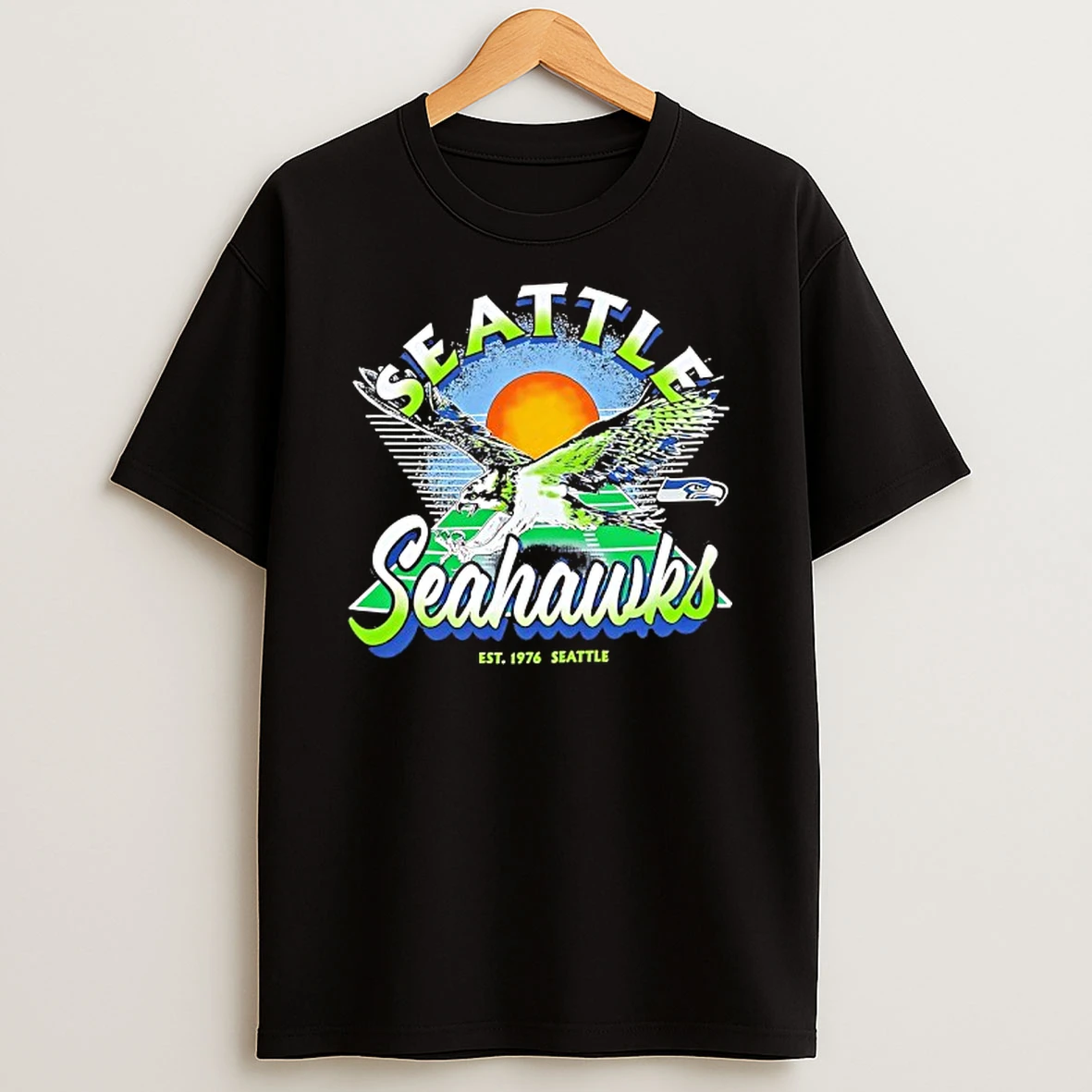 Seattle Seahawks Rise Of The Hawks Est 1976 T Shirt