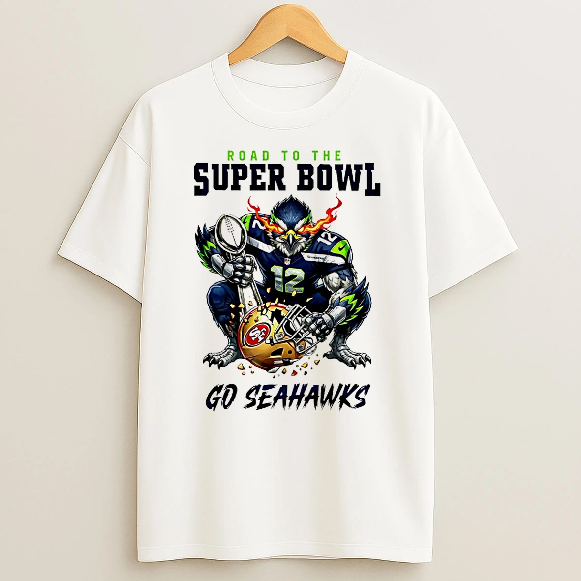 Seattle Seahawks Road To Super Bowl Go Seahawks 2026 T Shirt