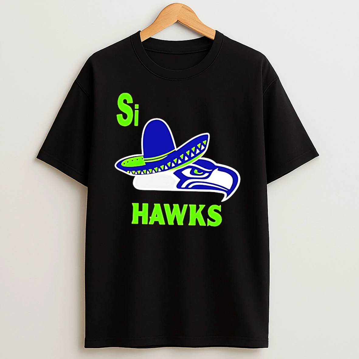 Seattle Seahawks Si Hawks Logo Parody T Shirt