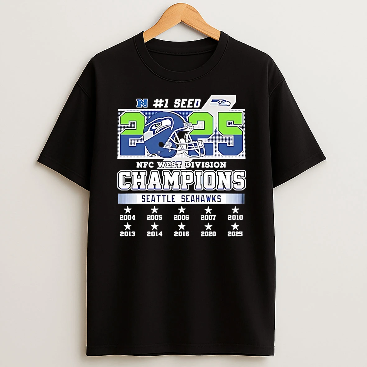 Seattle Seahawks Football Nfc West Champions 2025 No One Seed T Shirt