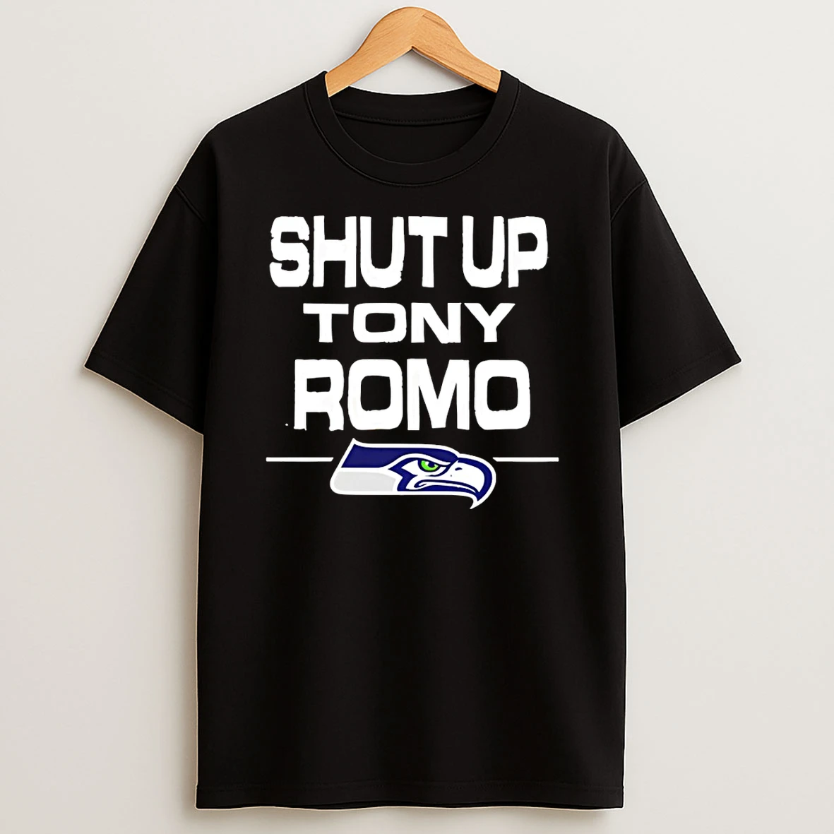 Seattle Seahawks Mascot Football Nfc West 2026 Shut Up Tony Romo T Shirt