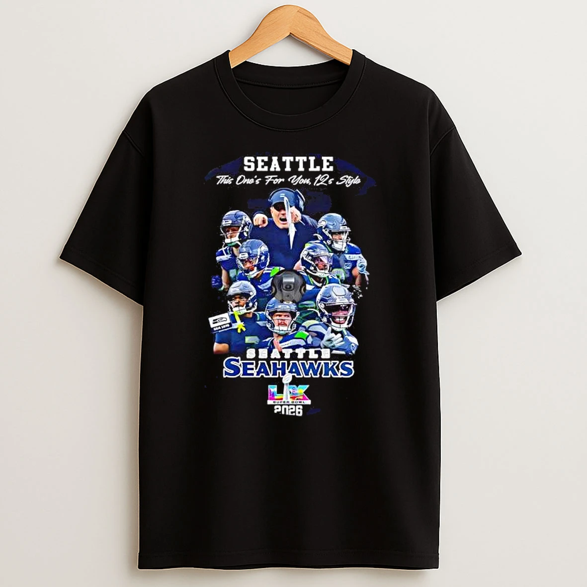 Seattle This Ones For You 12s Style Seattle Seahawks Super Bowl 2026 T Shirt