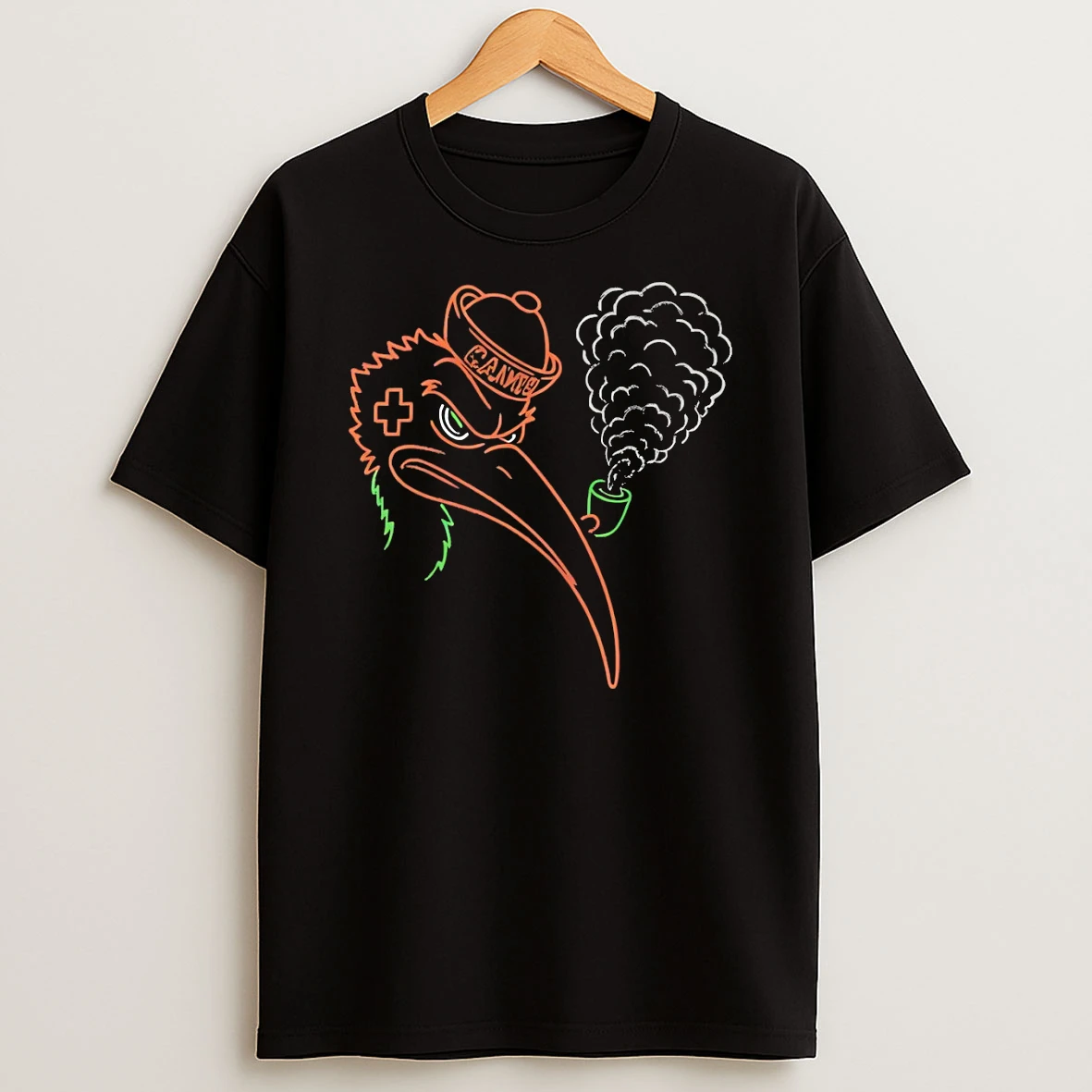 Sebastian The Ibis Miami Hurricanes X Neon Sebastian Game Day Football T Shirt
