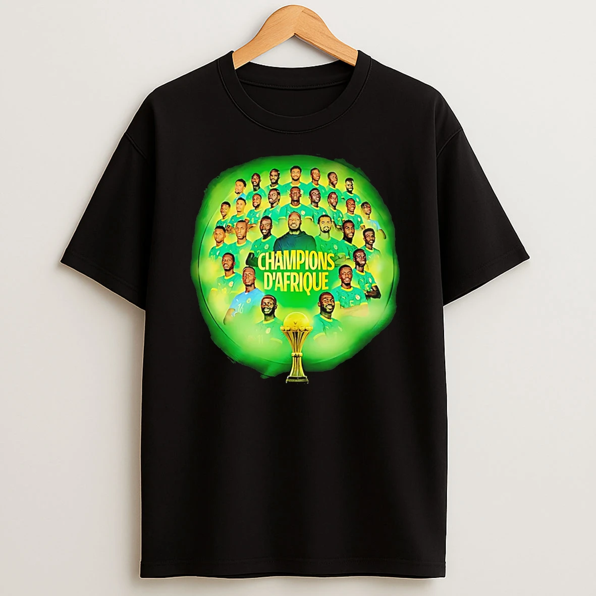 Senegal Fc 2026 Champions Dafrique Graphic T Shirt