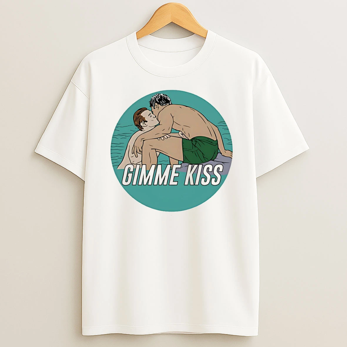 Shane Hollander And Ilya Rozanov Kiss Cut Gimme Kiss Heated Rivalry Lgbt Valentines Day T Shirt