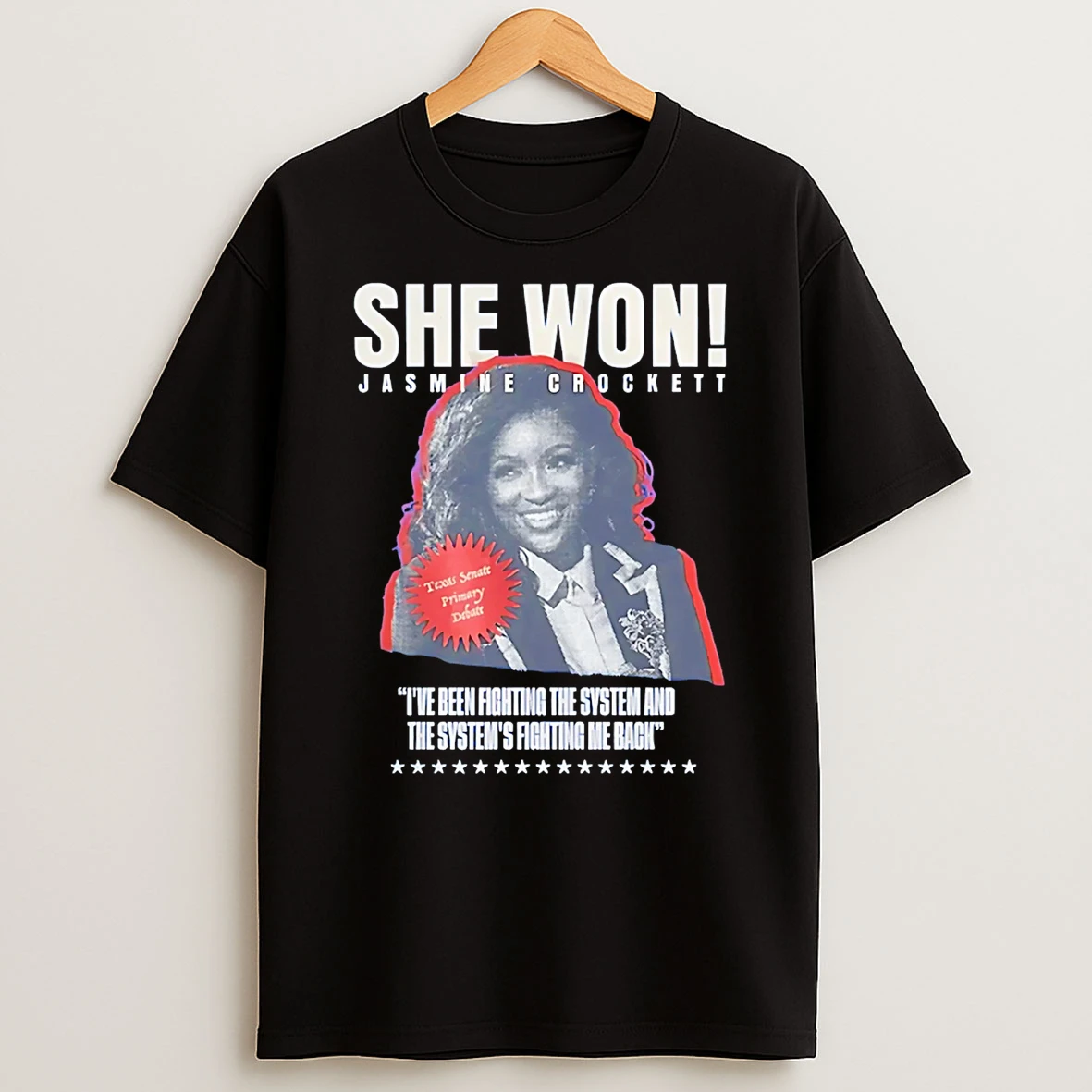 She Won Jasmine Crockett T Shirt