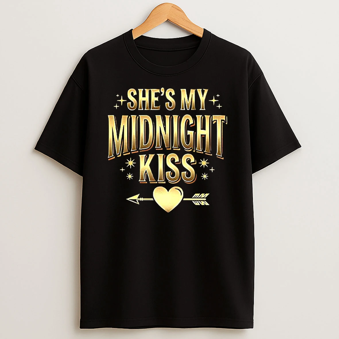Shes My Midnight Kiss Happy New Year Couple T Shirt