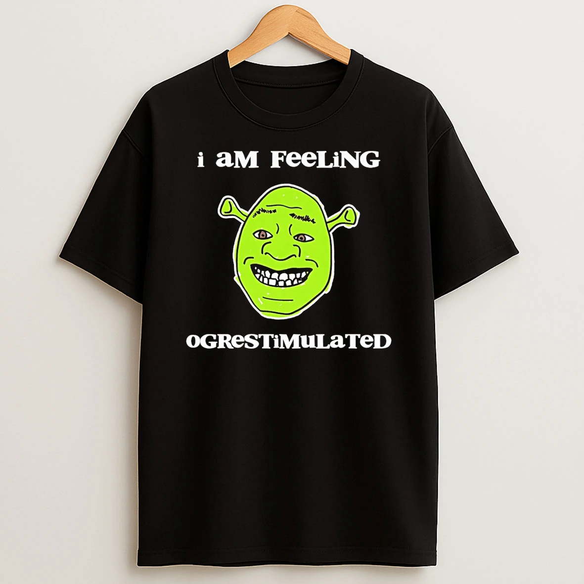 Shrek I Am Feeling Ogrestimulated Big Head T Shirt
