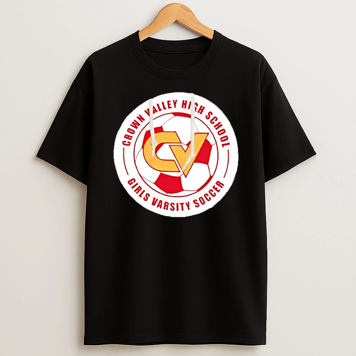 Shrinking Alice Crown Valley High School Girls Varsity Soccer T Shirt