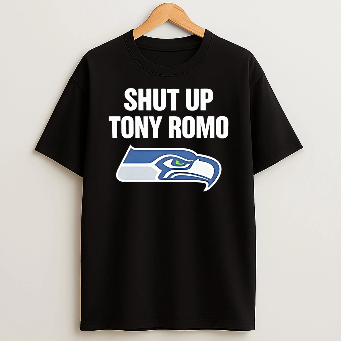 Shut Up Tony Romo Seahawks Logo T Shirt