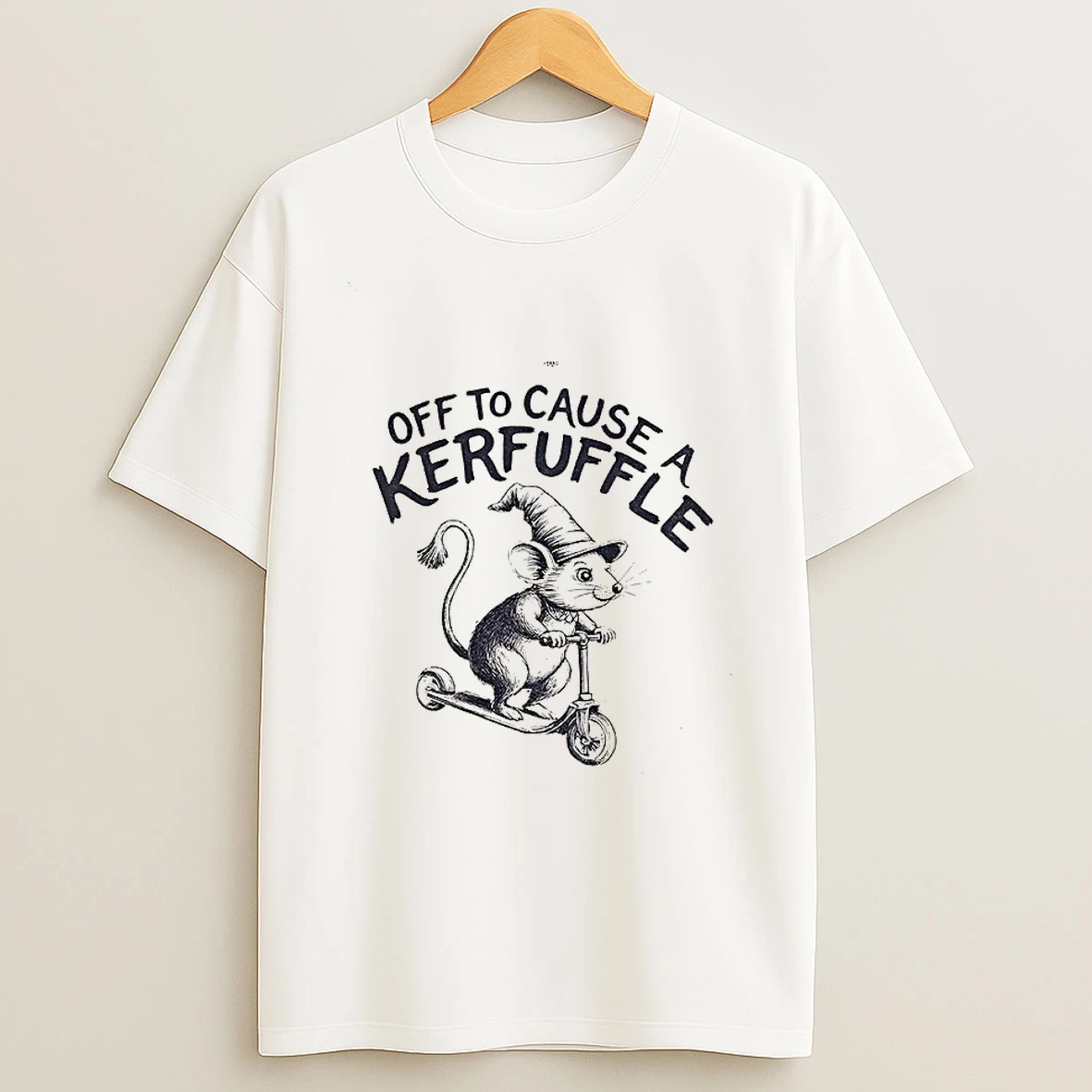 Silly Groundhog Scooter Off To Cause A Kerfuffle T Shirt
