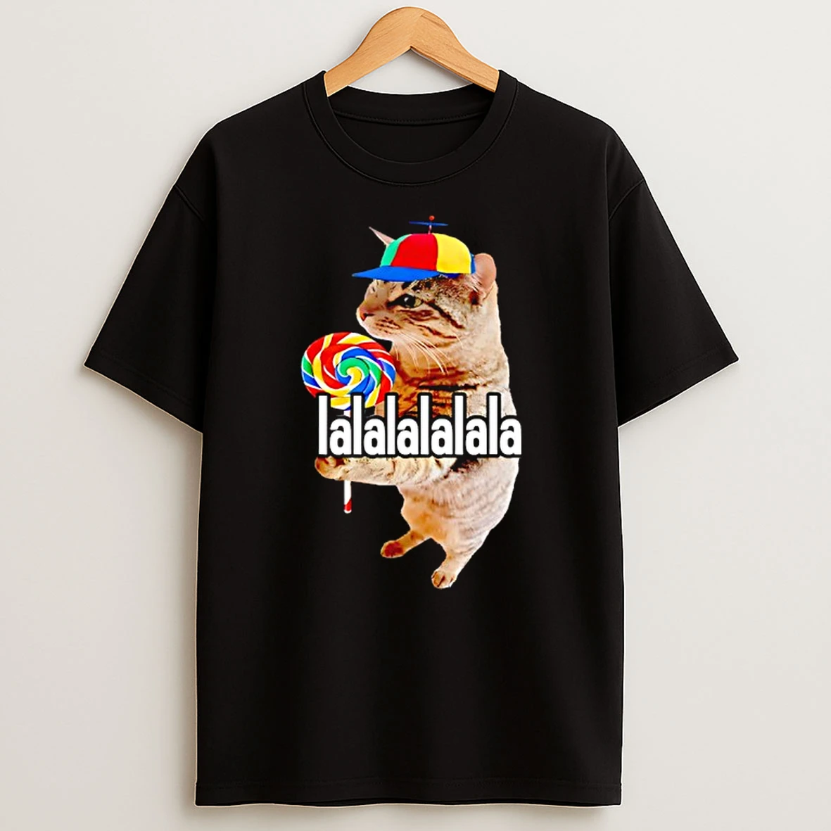 Silly Cat With Lollipop Meme T Shirt
