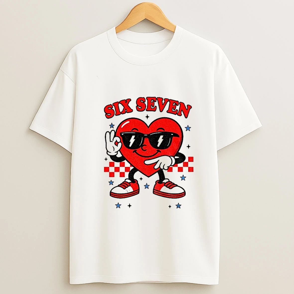 Six Seven Heart Valentines 67 Meme T Shirt