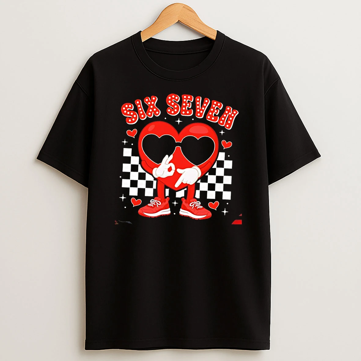 Six Seven Heart 6 7 Valentines Day T Shirt