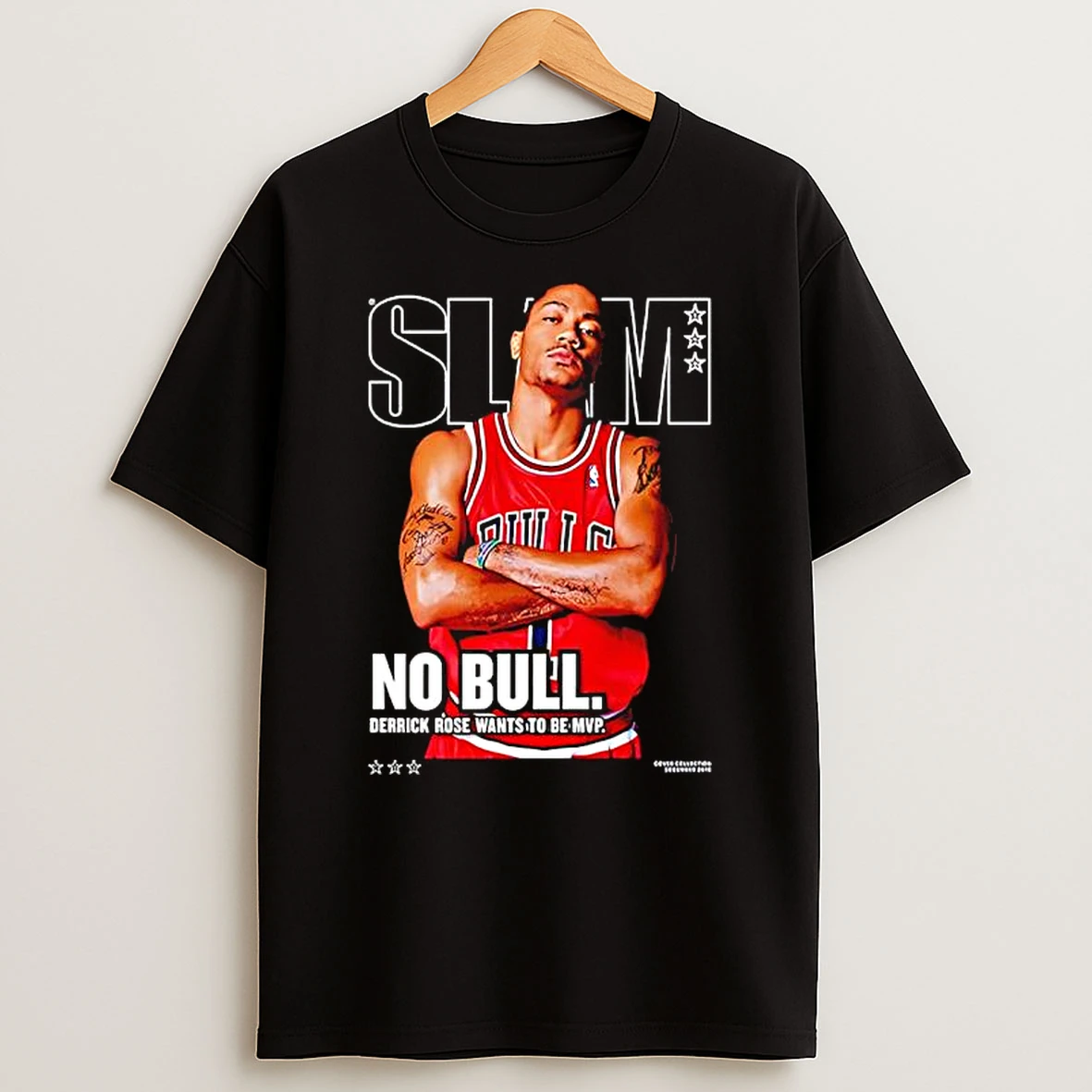 Slam Magazine Derrick Rose Chicago Bulls No Bull Derrick Rose Wants To Be Mvp T Shirt