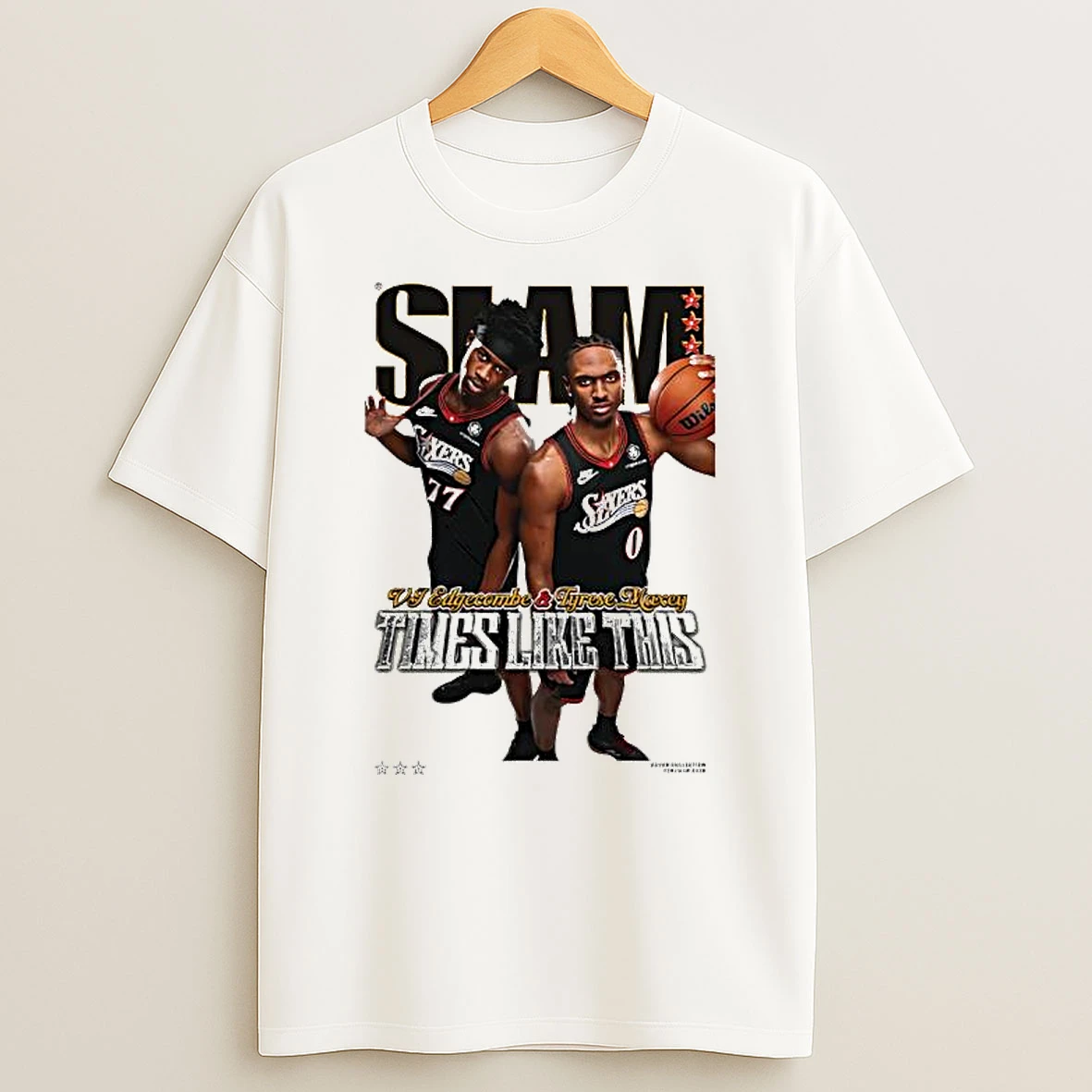 Slam Tyrese Maxey And Vj Edgecombe Time Like This T Shirt