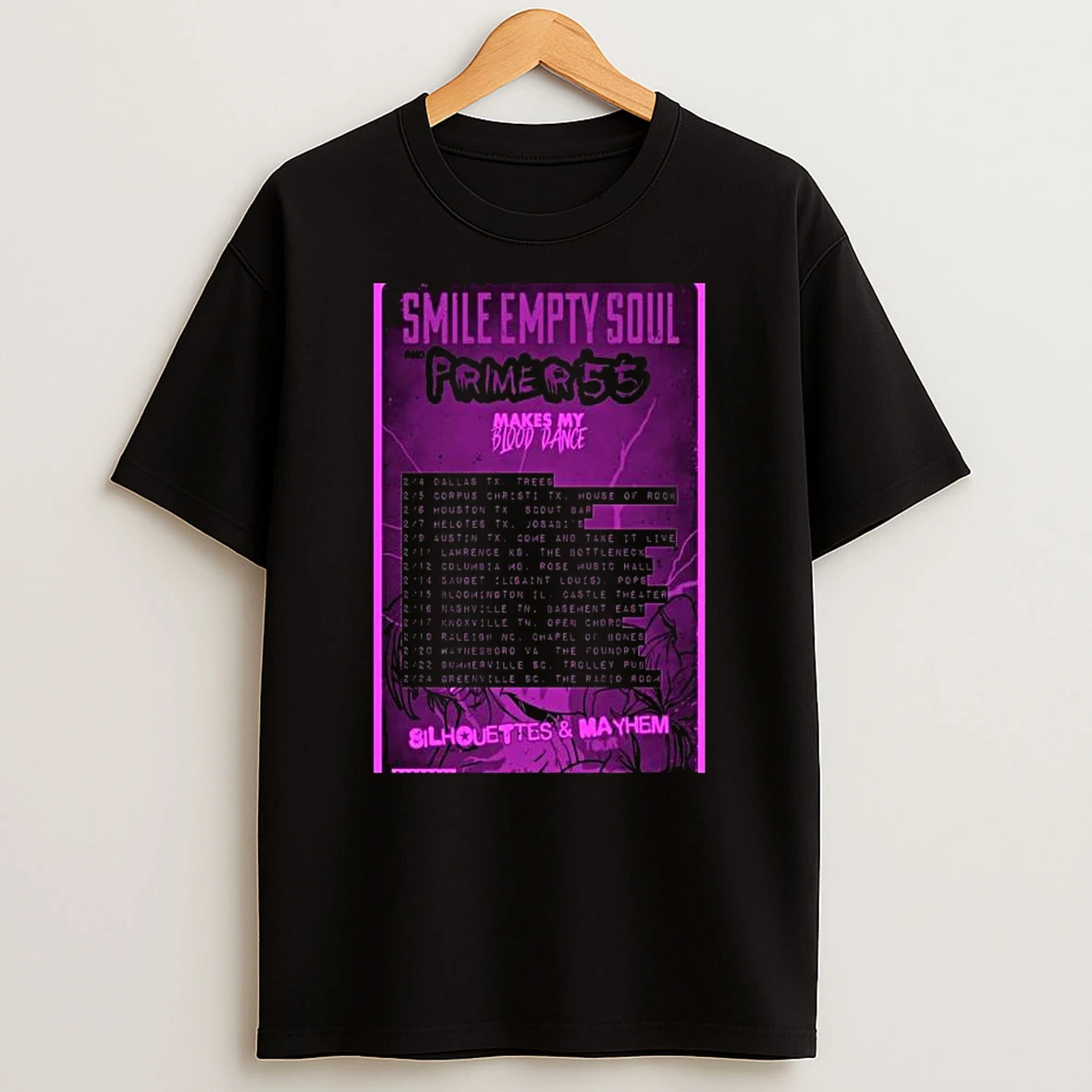 Smile Empty Soul February 2026 T Shirt