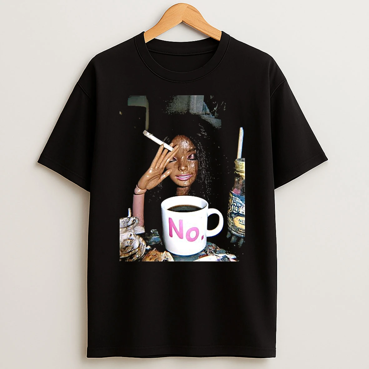 Smoking Afro Barbie Retro Doll T Shirt