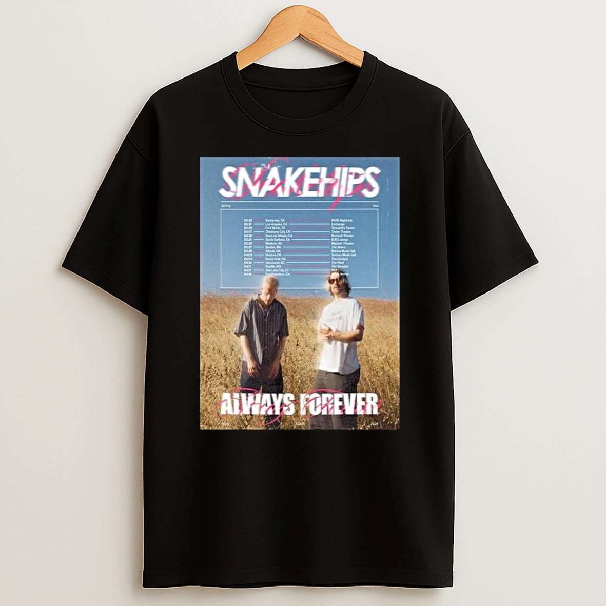 Snakehips Spring Tour 2026 T Shirt