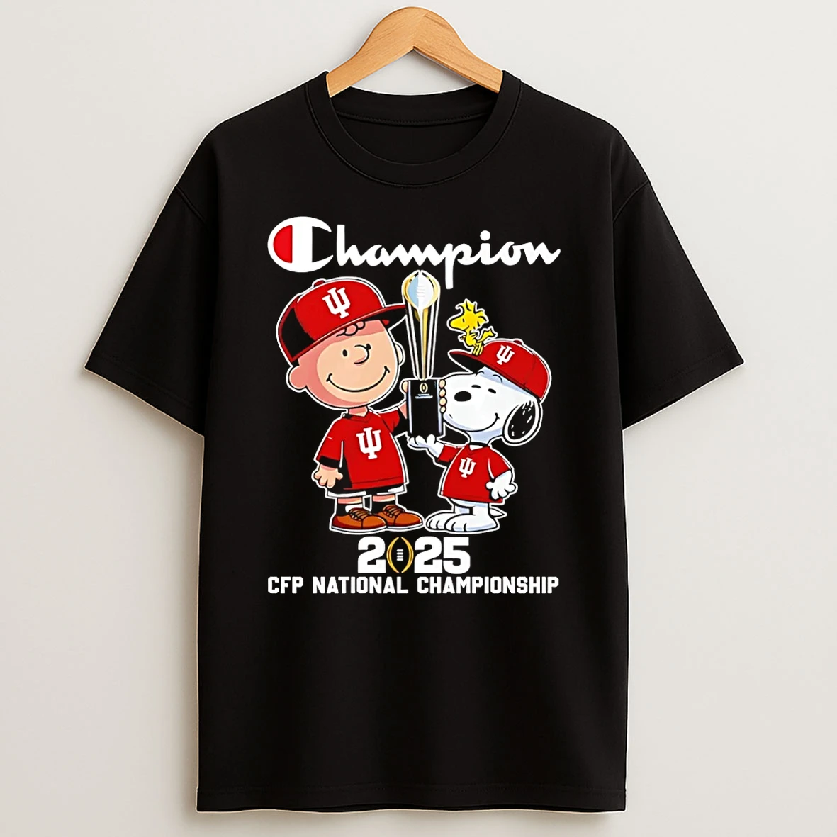 Snoopy Peanuts Indiana Hoosiers 2026 Cfp National Champions T Shirt