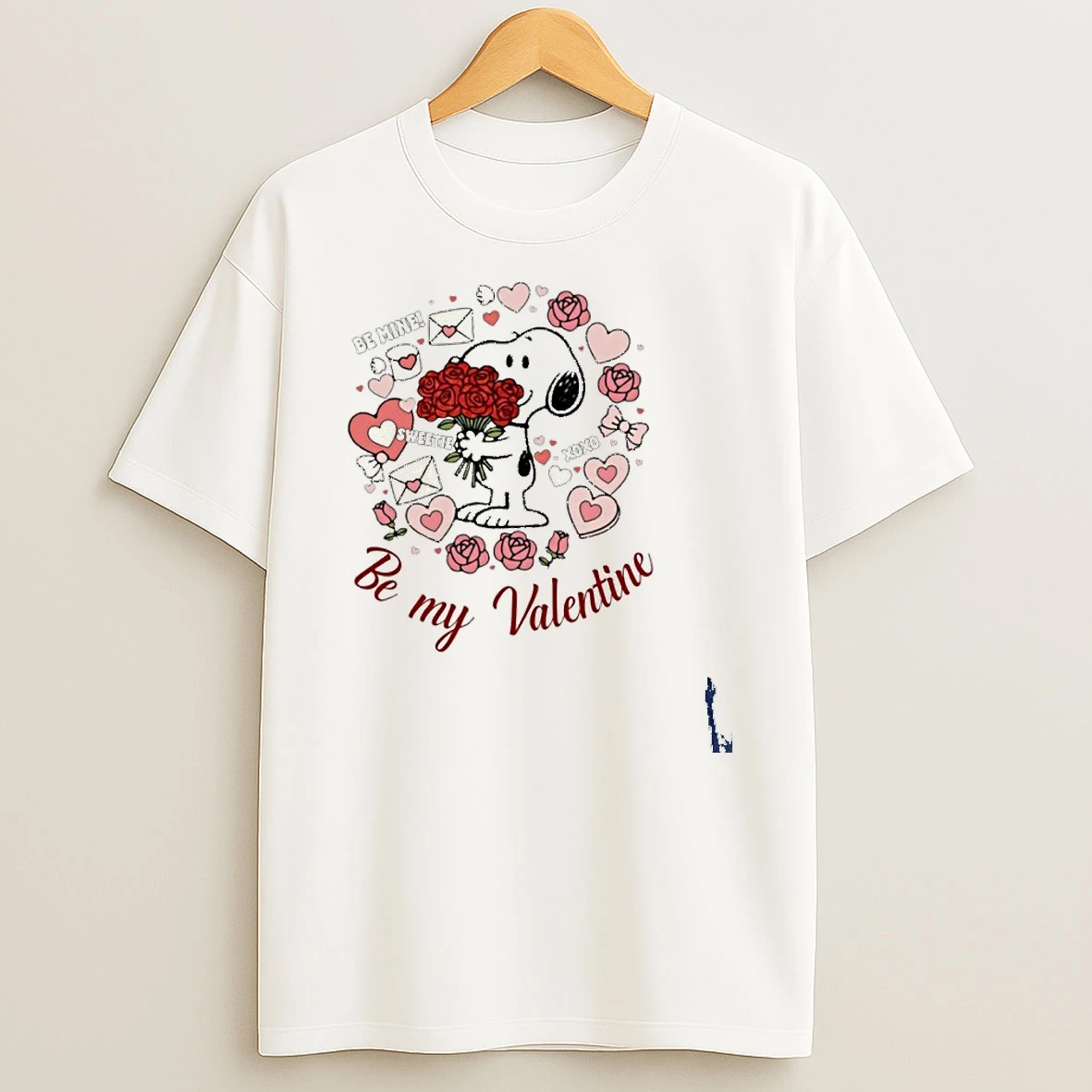 Snoopy Sweetie Fox Be My Valentine T Shirt