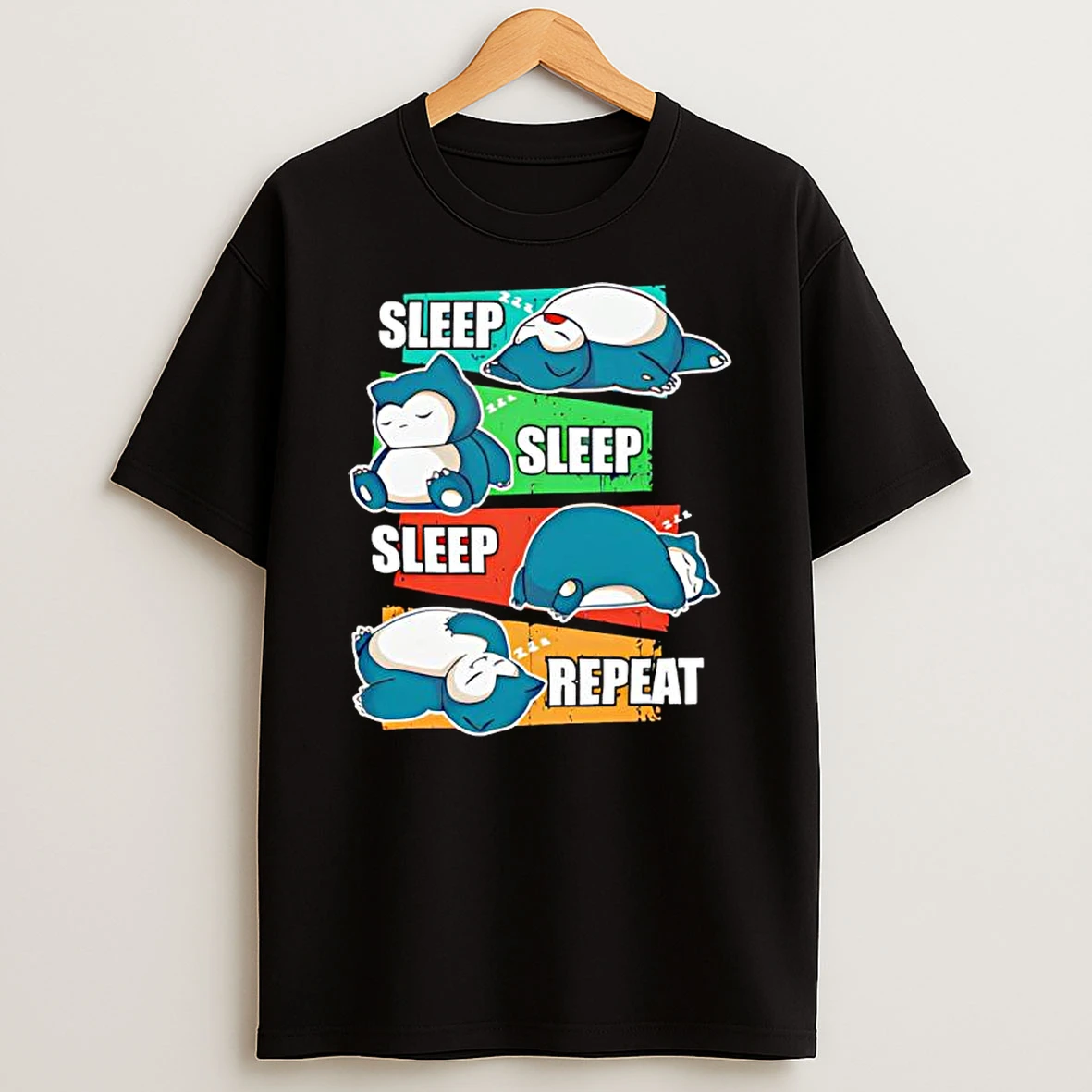 Snorlax Sleep Sleep Sleep Repeat Funny Pokemon T Shirt
