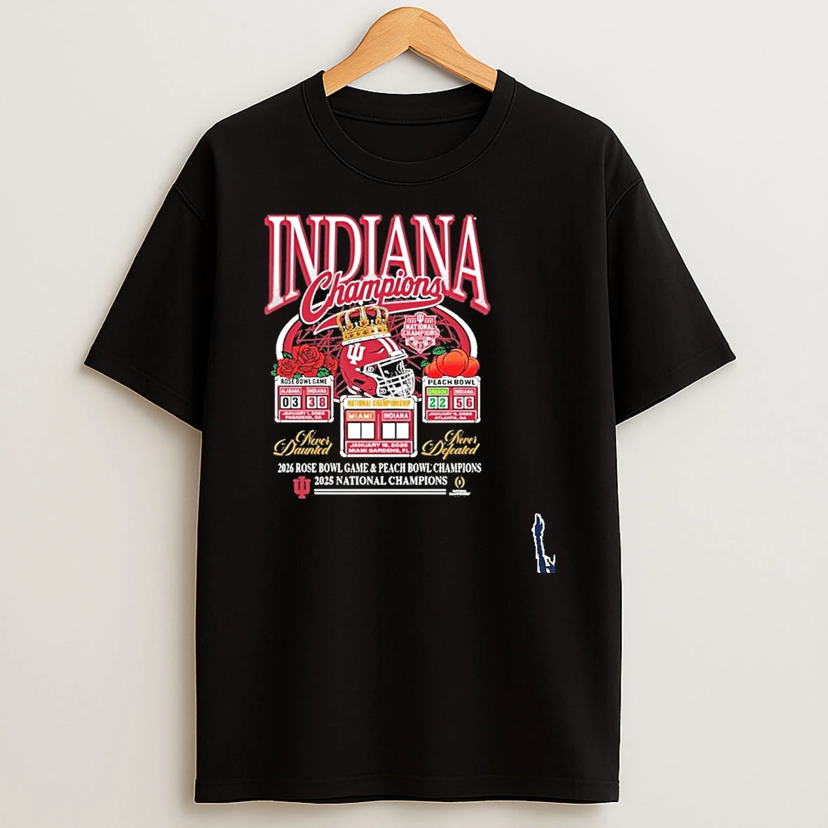 Something Inked Indiana Hoosiers 2025 College Football National Champions 3 Wins T Shirt