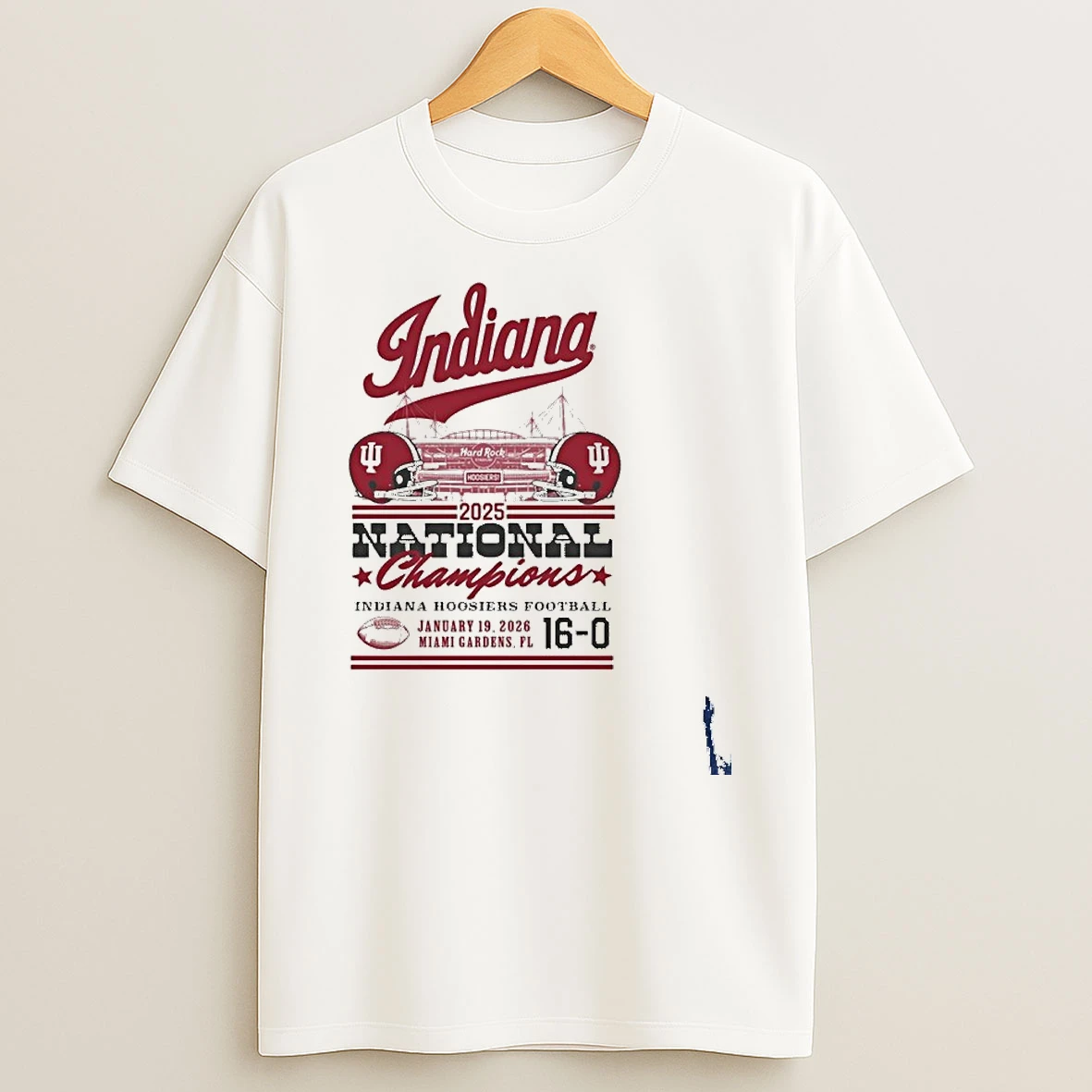 Something Inked Indiana Hoosiers 2025 College Football National Champions Script Stadium T Shirt