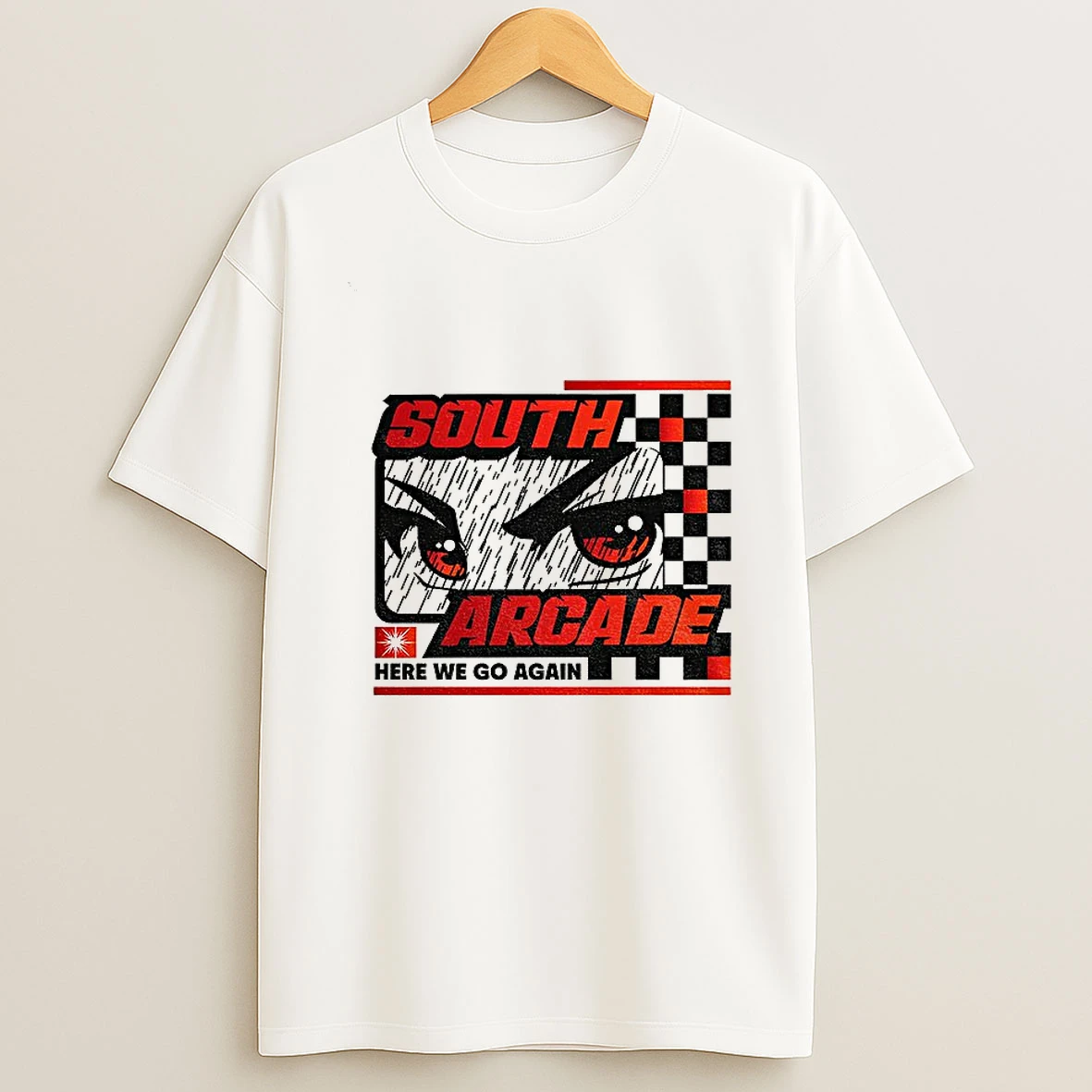 South Arcade Rock Sound Here We Go Again T Shirt