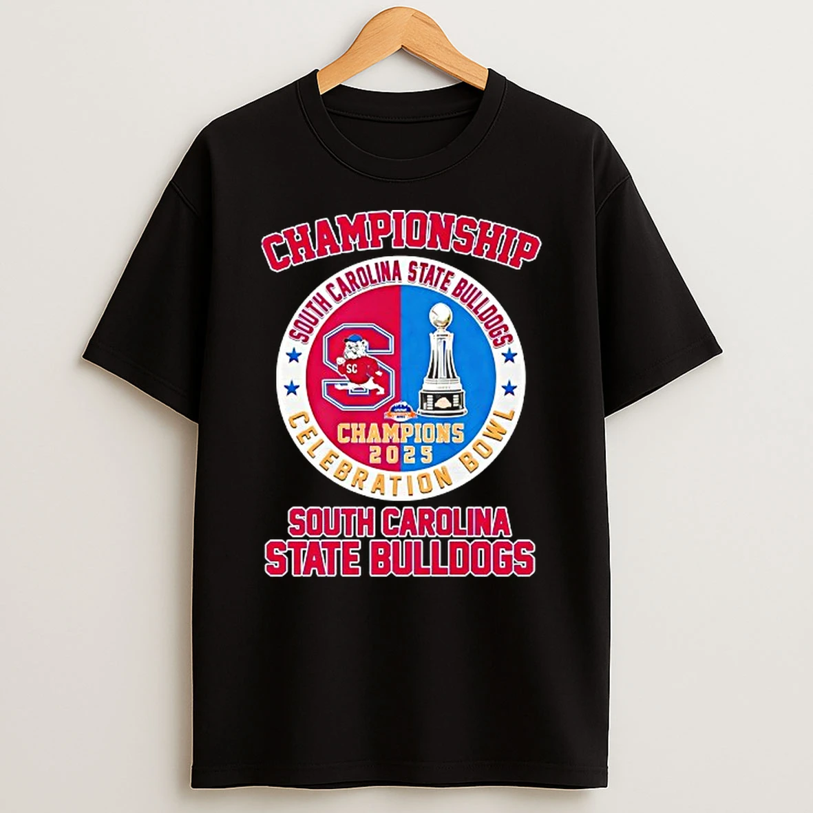 South Carolina State Bulldogs Celebration Bowl Champions 2025 Logo T Shirt