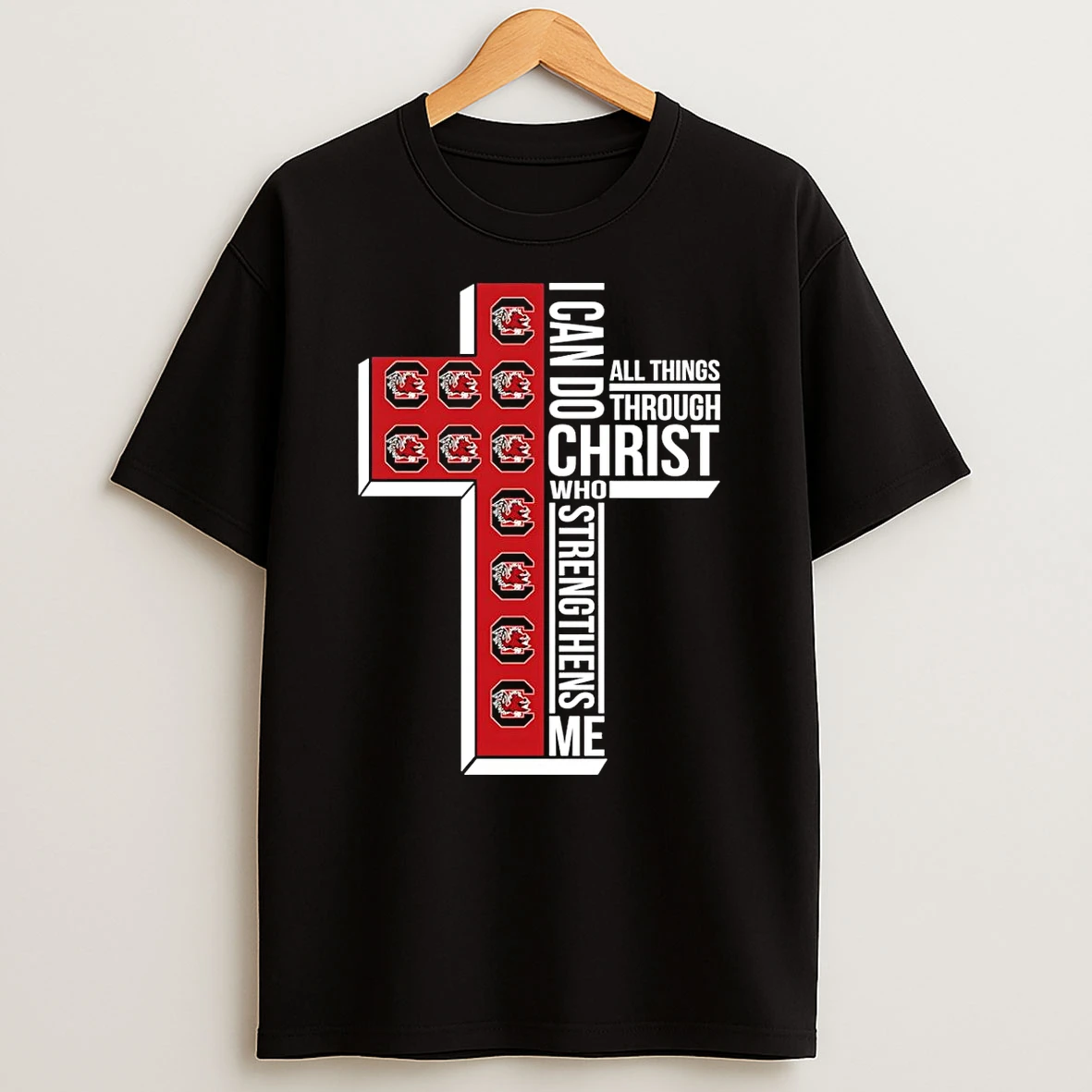 South Carolina Womens Basketball I Can All Things Do Through Christ Who Strengthens Me T Shirt