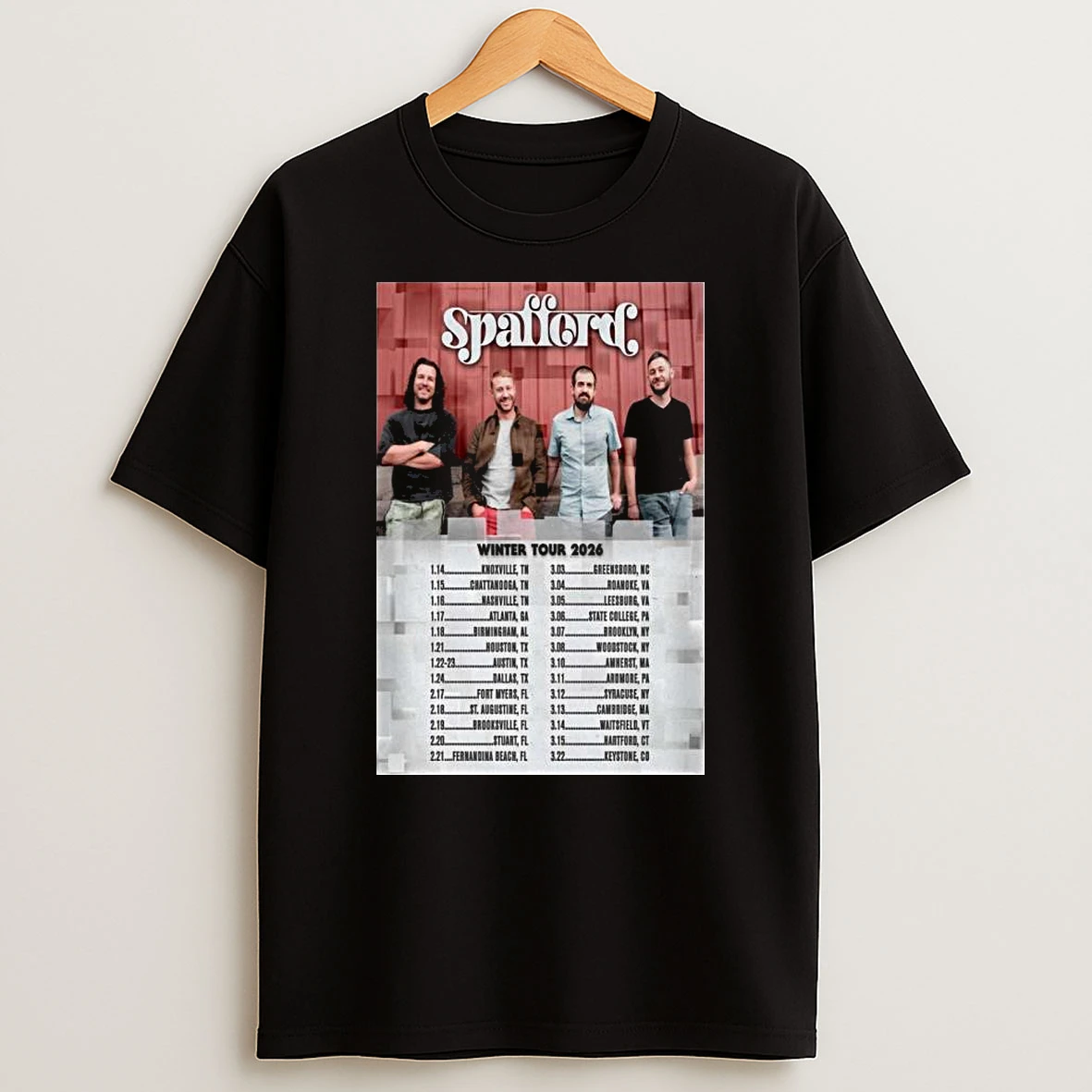 Spafford Winter Tour 2026 T Shirt