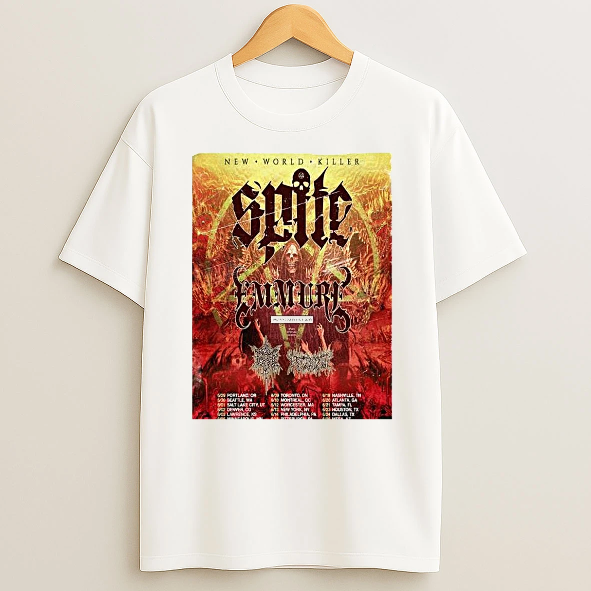 Spite The New World Killer Tour 2026 T Shirt