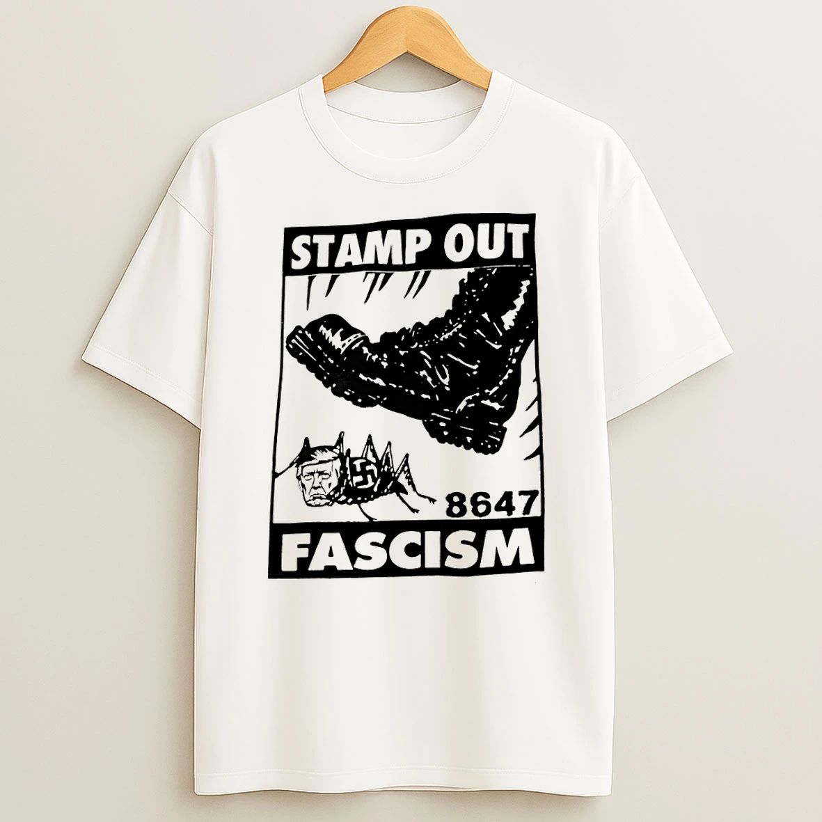 Stamp Out Fascism 8647 T Shirt