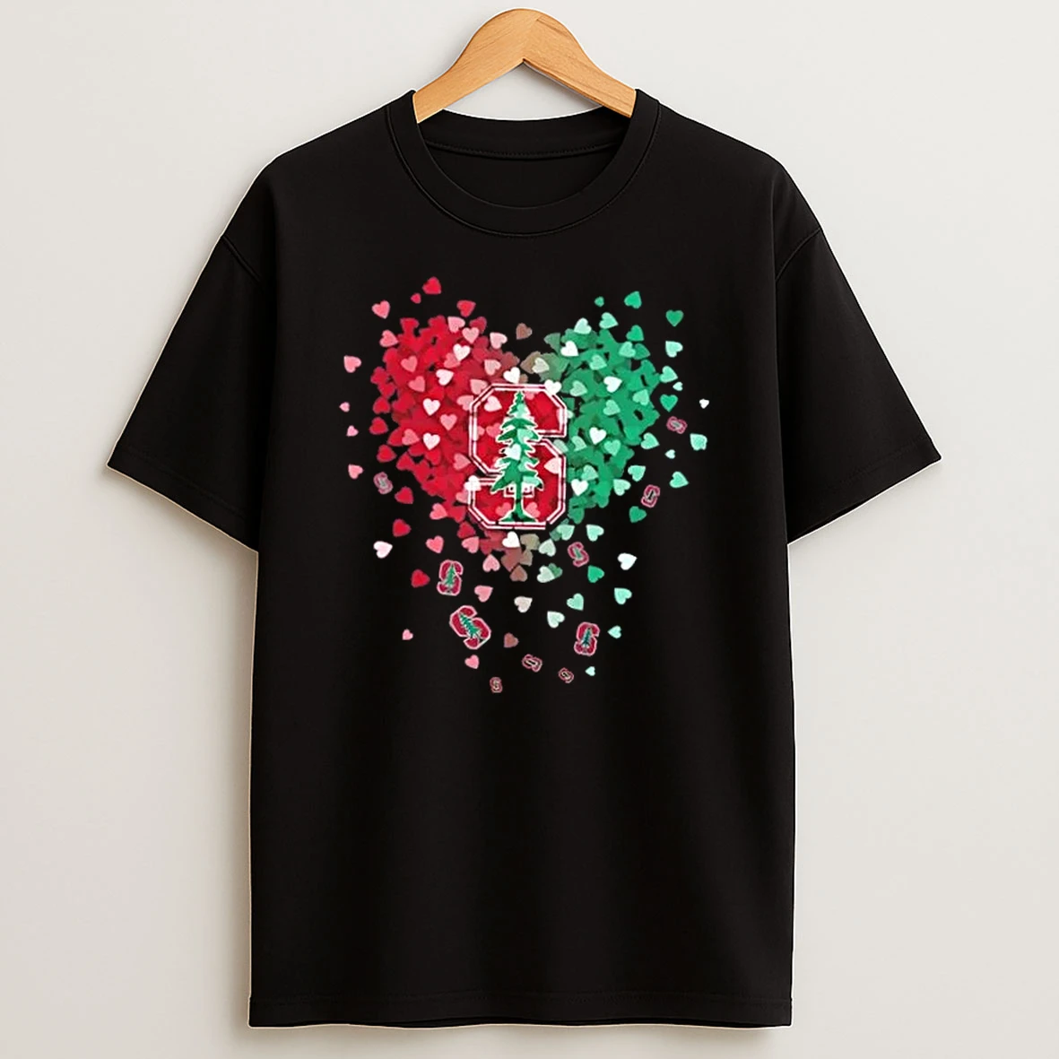 Stanford Cardinal Football Fans Hearts And Soul T Shirt