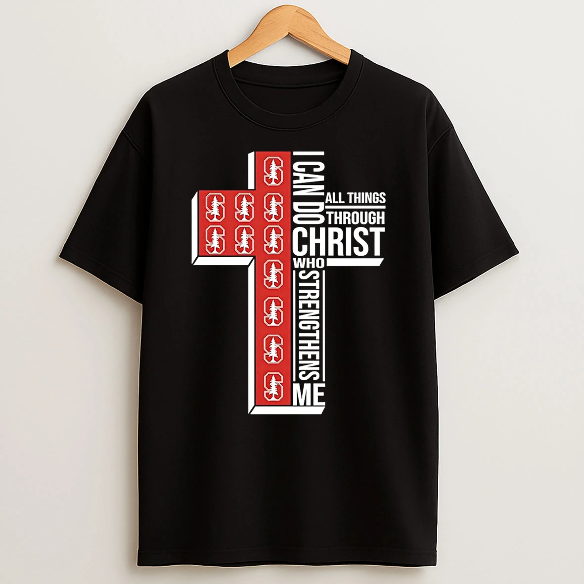 Stanford Cardinal Womens Basketball I Can All Things Do Through Christ Who Strengthens Me T Shirt