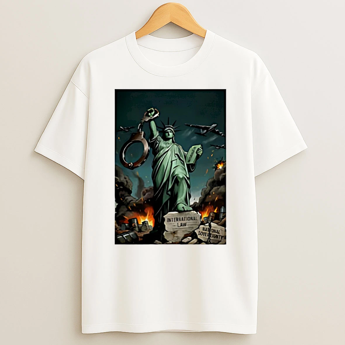 Statue Of Liberty Imperialism International Law National Sovereignty T Shirt