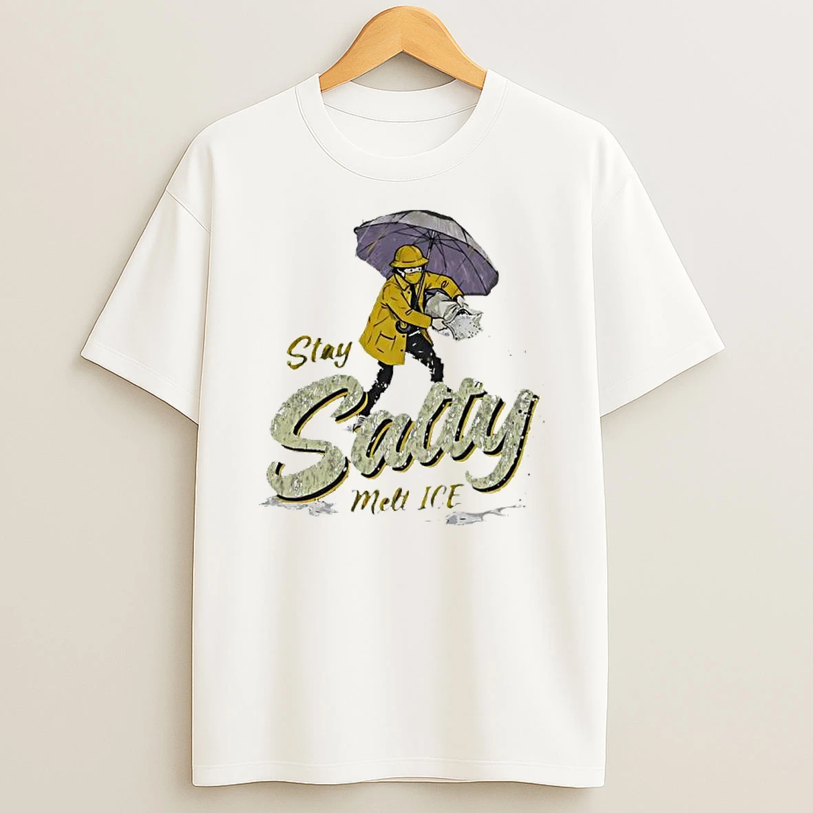 Stay Salty Melt Ice Rain Graphic T Shirt