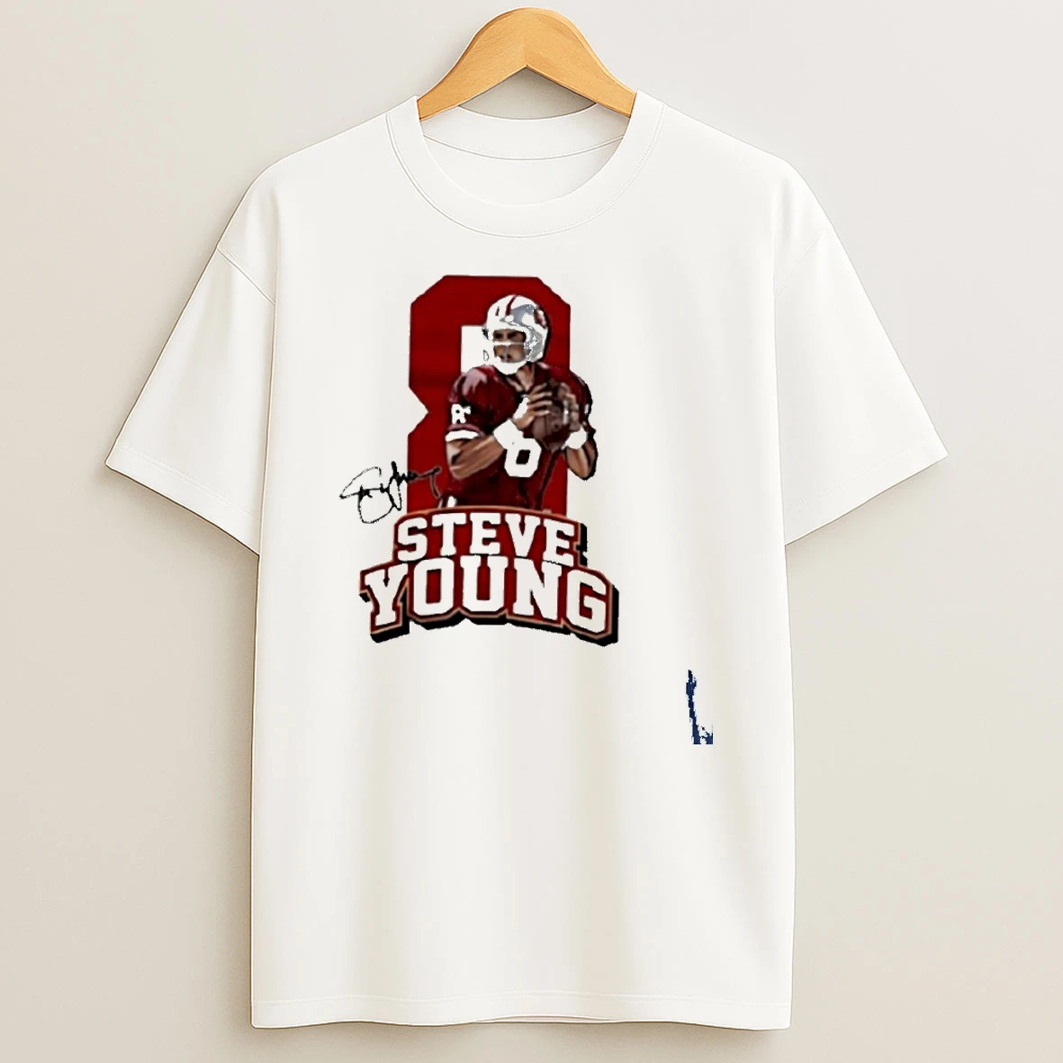 Steve Young 8 San Francisco 49ers Football T Shirt