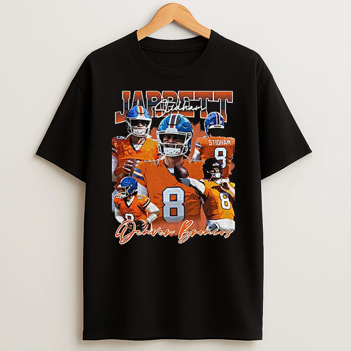 Stiddy City Jarrett Stidham Denver Broncos Football Graphic Vintage T Shirt