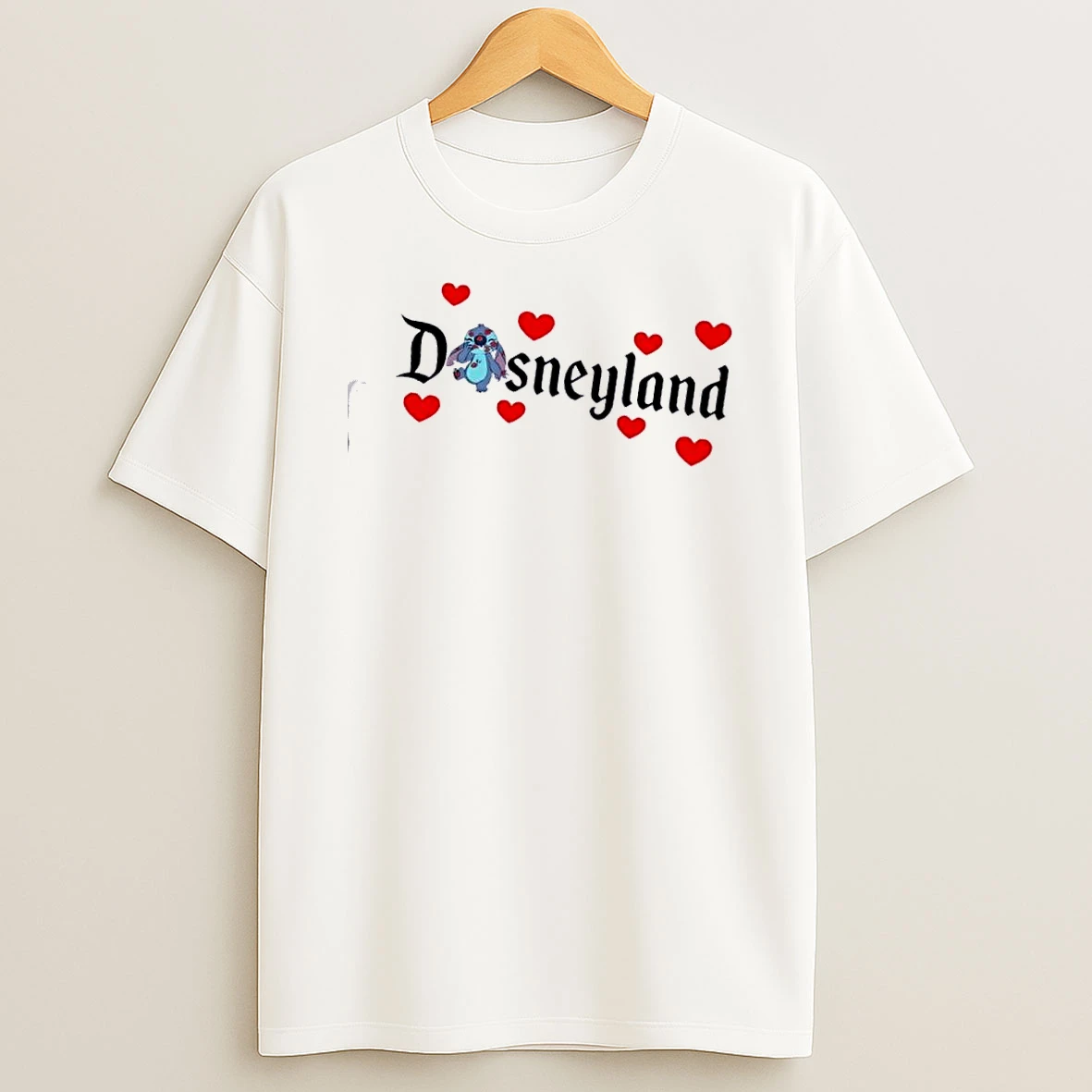 Stitch Disneyland Valentine T Shirt