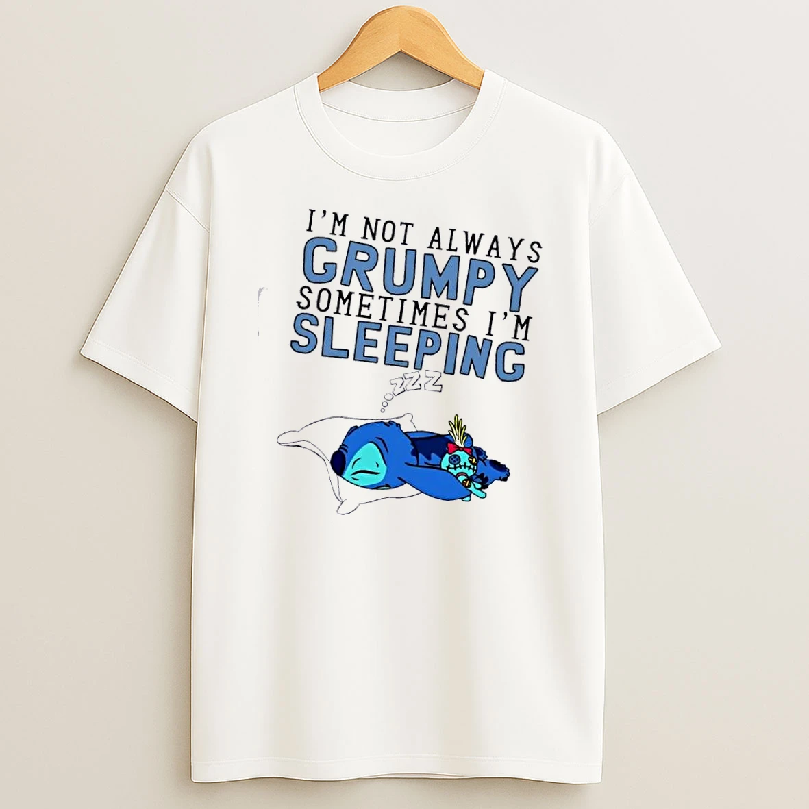 Stitch Im Not Always Grumpy Sometimes Im Sleeping T Shirt