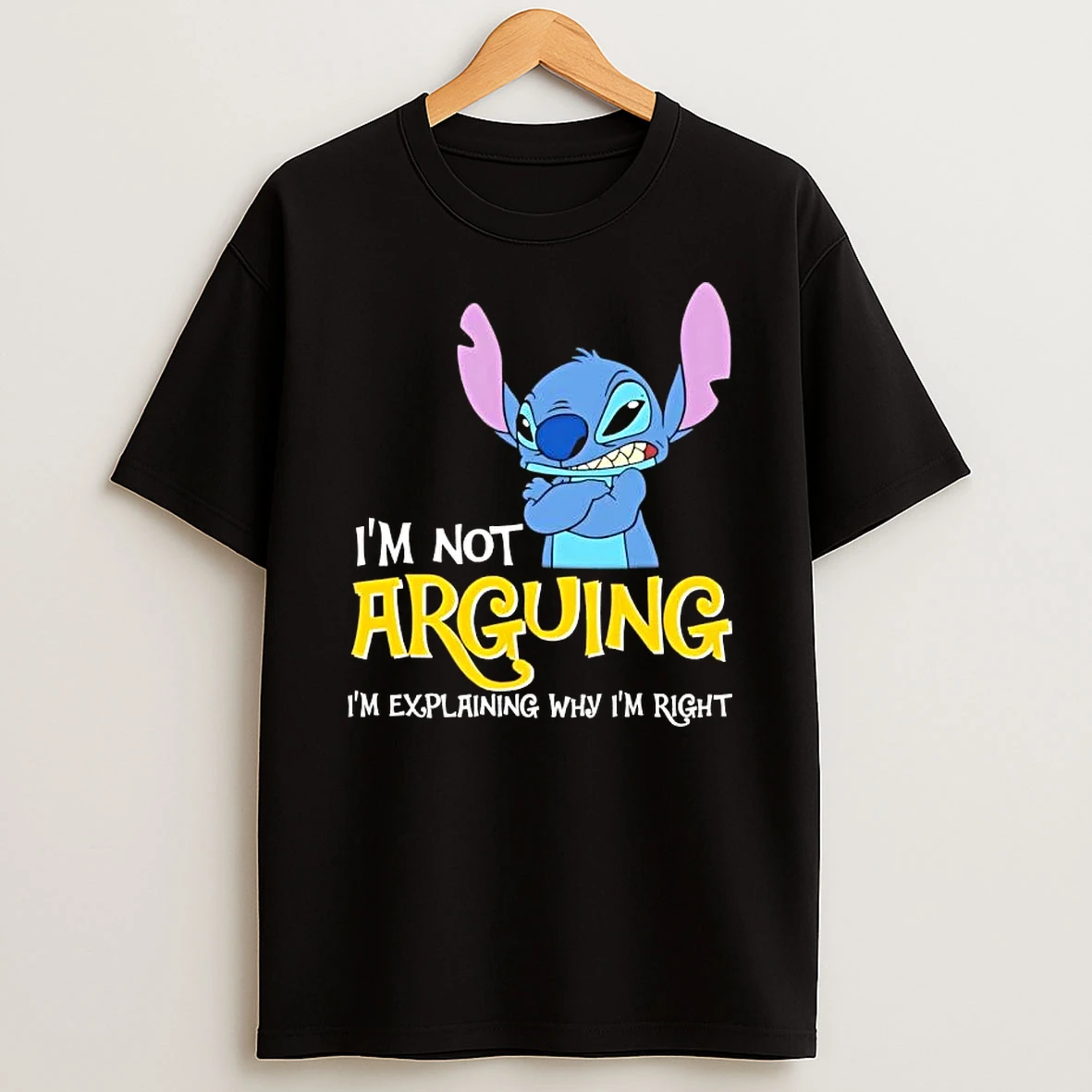 Stitch Im Not Arguing Im Explaining Why Im Right Cartoon T Shirt