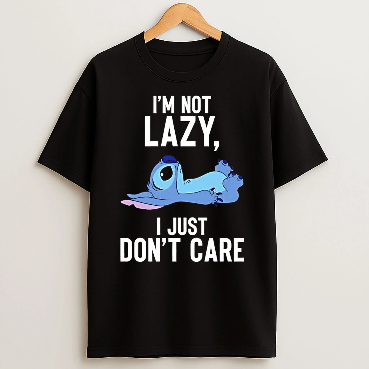 Stitch Im Not Lazy I Just Dont Care T Shirt