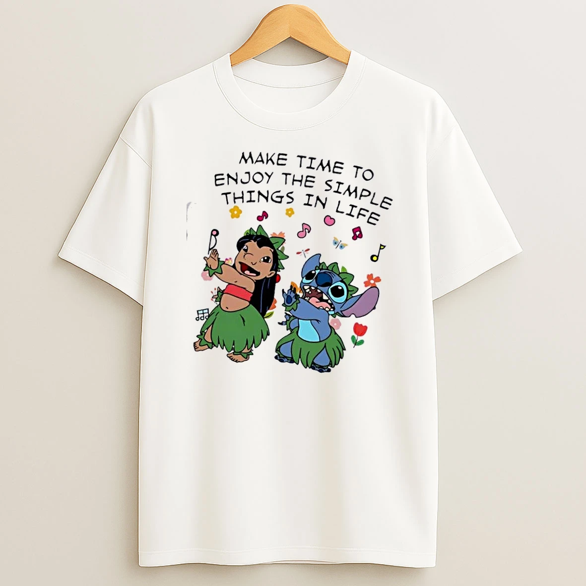 Stitch And Lilo Dance Make Time To Enjoy The Simple Things In Life T Shirt